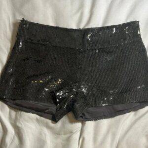 Haute Hippie sequins Black Shorts